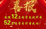 喜報(bào)！我院12名同學(xué)免試升本！52名同學(xué)專升本成功